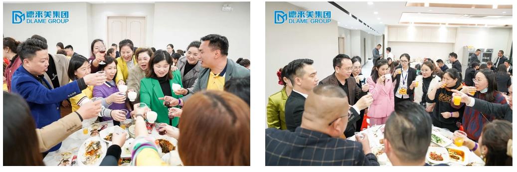 晚宴，珍饈佳肴，大家一起開(kāi)懷暢飲